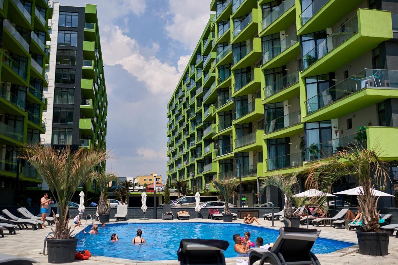 Sunfest Aparthotel Pool & Spa Mamaia Nord Năvodari Buitenkant foto